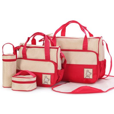 Baby Diaper Bag Suits For Mom Baby Bottle Holder Mother Mummy Stroller Maternity Nappy Bags Sets - Wabi Sabi