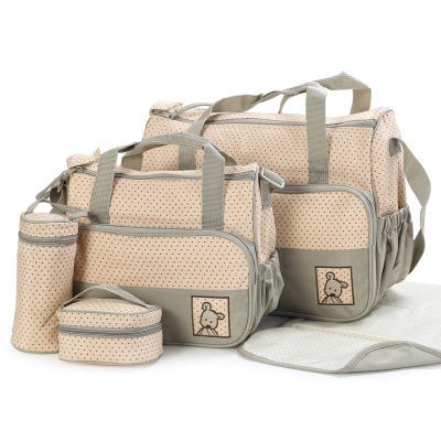 Baby Diaper Bag Suits For Mom Baby Bottle Holder Mother Mummy Stroller Maternity Nappy Bags Sets - Wabi Sabi