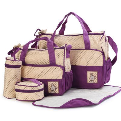 Baby Diaper Bag Suits For Mom Baby Bottle Holder Mother Mummy Stroller Maternity Nappy Bags Sets - Wabi Sabi