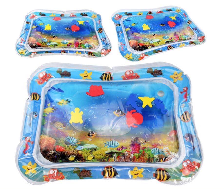 Baby Inflatable Water Mat, Infants Summer Beach Water Mat Patted Pad Water Cushion For Infants Toddlers Summer Activity Play Toys Baby Pillows Tummy Time Mat - Wabi Sabi