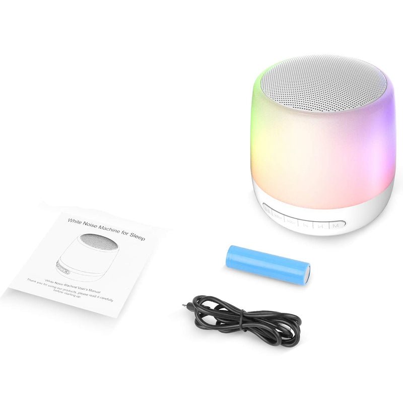 Baby Rest Sound Machine – White Noise & Night Light Sleep Soother for Infants, Toddlers & Kids - Wabi Sabi