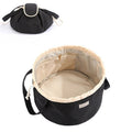 Barrel Drawstring Makeup Bag Large Capacity Women's Cosmetic Bag Toiletries Organizer Pouch Lady Travel Storage Case - Wabi Sabi