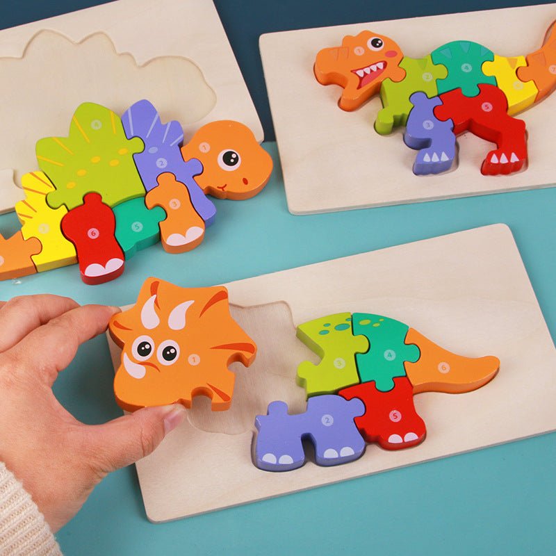 Children's Educational Toys Wooden Three - dimensional Montessori - Wabi Sabi