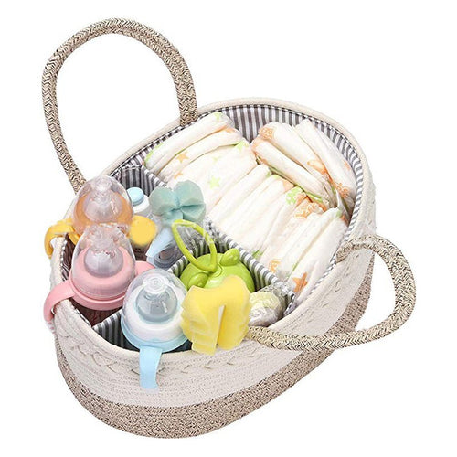 Cotton Woven Diaper Bag Diaper Bag Folding Mommy Bag - Wabi Sabi