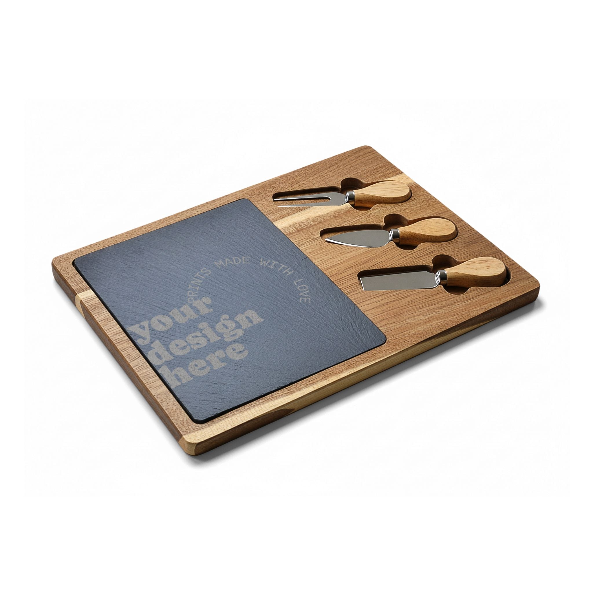 Customizable Aesthetic Charcuterie Board — Trendy Engraved Serving Platter - Wabi Sabi
