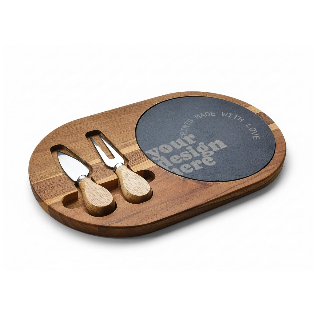 Customizable Aesthetic Charcuterie Board — Trendy Engraved Serving Platter - Wabi Sabi