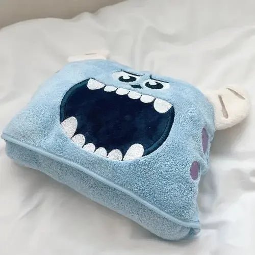Cute Baby Hooded Bath Towel – Super Soft Absorbent Cartoon Bathrobe for Newborns & Toddlers - Wabi Sabi