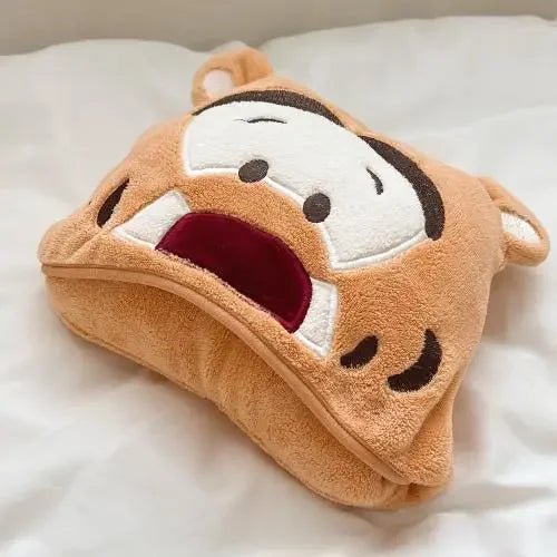 Cute Baby Hooded Bath Towel – Super Soft Absorbent Cartoon Bathrobe for Newborns & Toddlers - Wabi Sabi