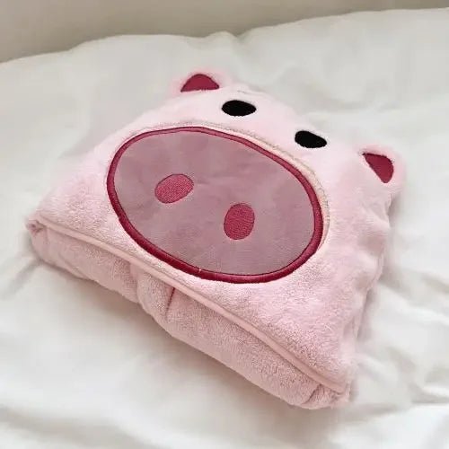 Cute Baby Hooded Bath Towel – Super Soft Absorbent Cartoon Bathrobe for Newborns & Toddlers - Wabi Sabi