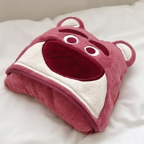 Cute Baby Hooded Bath Towel – Super Soft Absorbent Cartoon Bathrobe for Newborns & Toddlers - Wabi Sabi