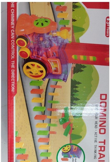 Domino Train Toys Baby Toys Car Puzzle Automatic Release Licensing Electric Building Blocks Train Toy - Wabi Sabi
