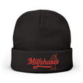 Funny "Milfshakes" Embroidered Knit Beanie — Cozy Cool Mom Winter Hat - Wabi Sabi