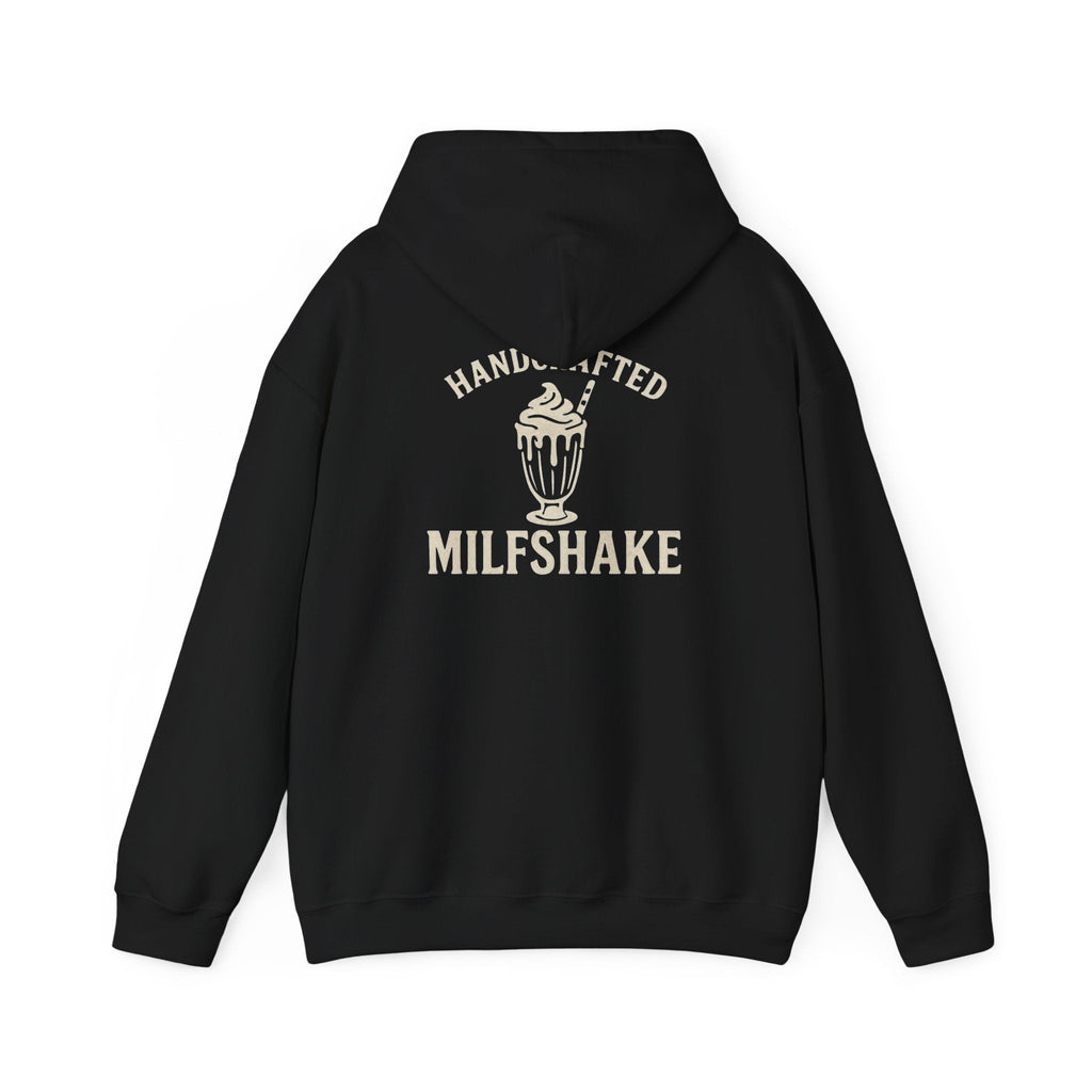 Funny 'Milfshakes' Retro Mom Hoodie — Vintage Vibe Cool Mom Sweatshirt - Wabi Sabi