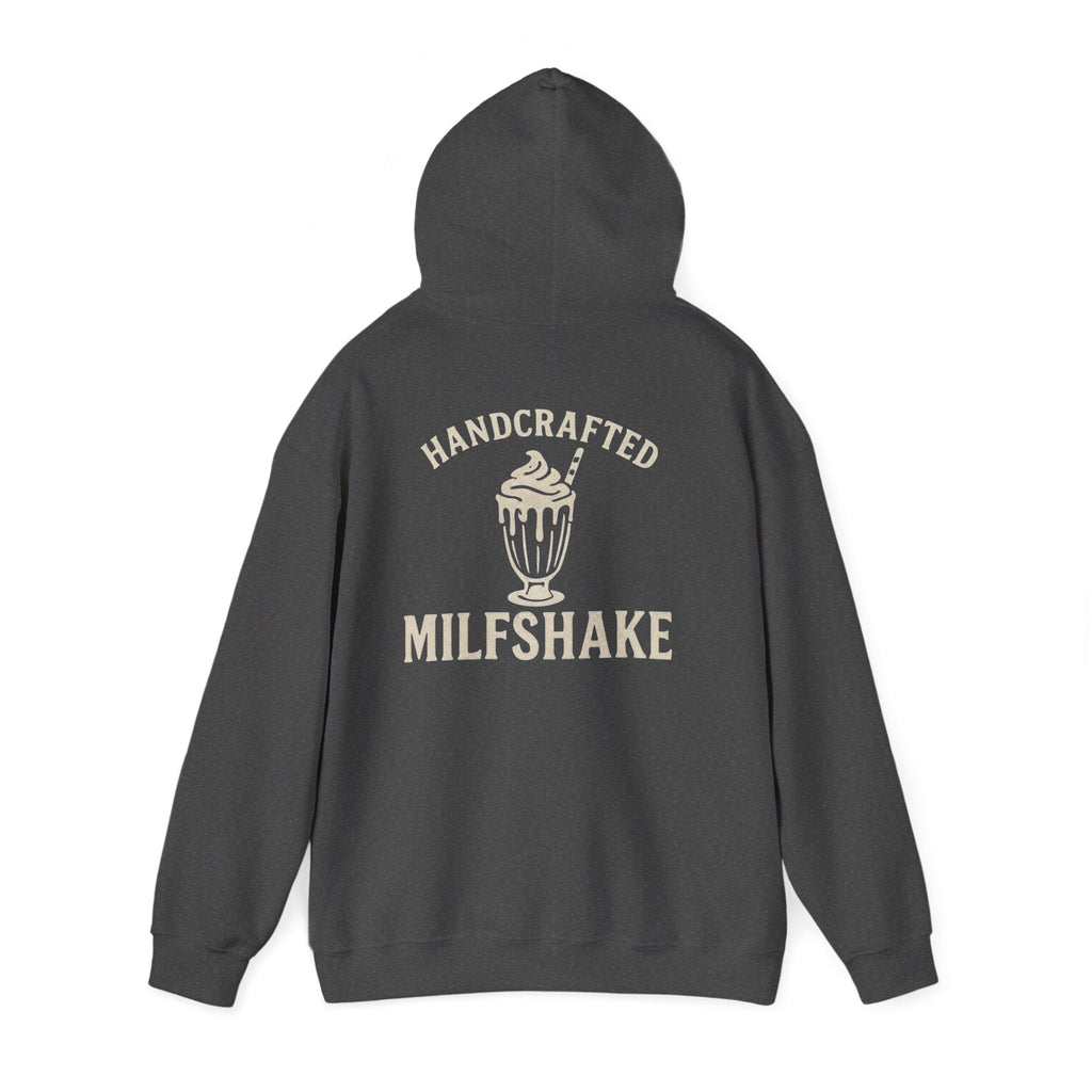 Funny 'Milfshakes' Retro Mom Hoodie — Vintage Vibe Cool Mom Sweatshirt - Wabi Sabi