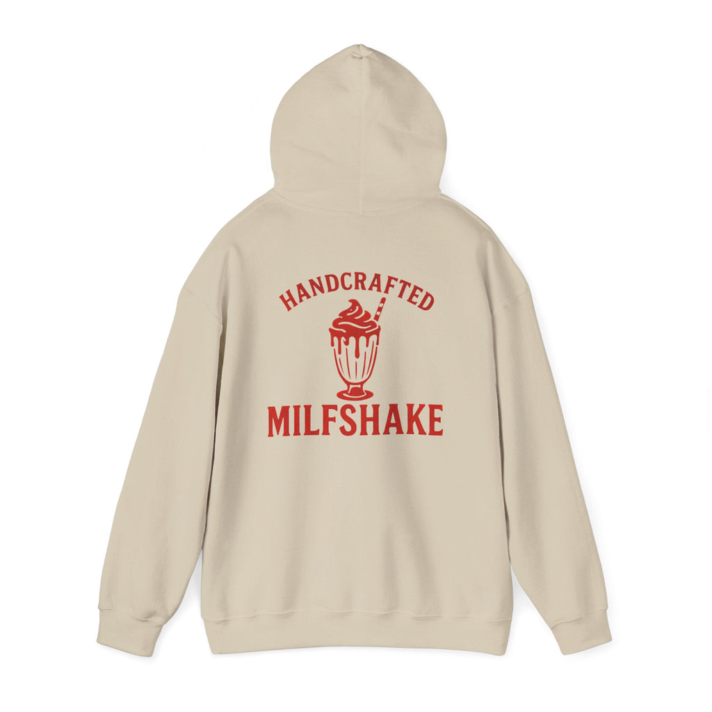 Funny 'Milfshakes' Retro Mom Hoodie — Vintage Vibe Cool Mom Sweatshirt - Wabi Sabi