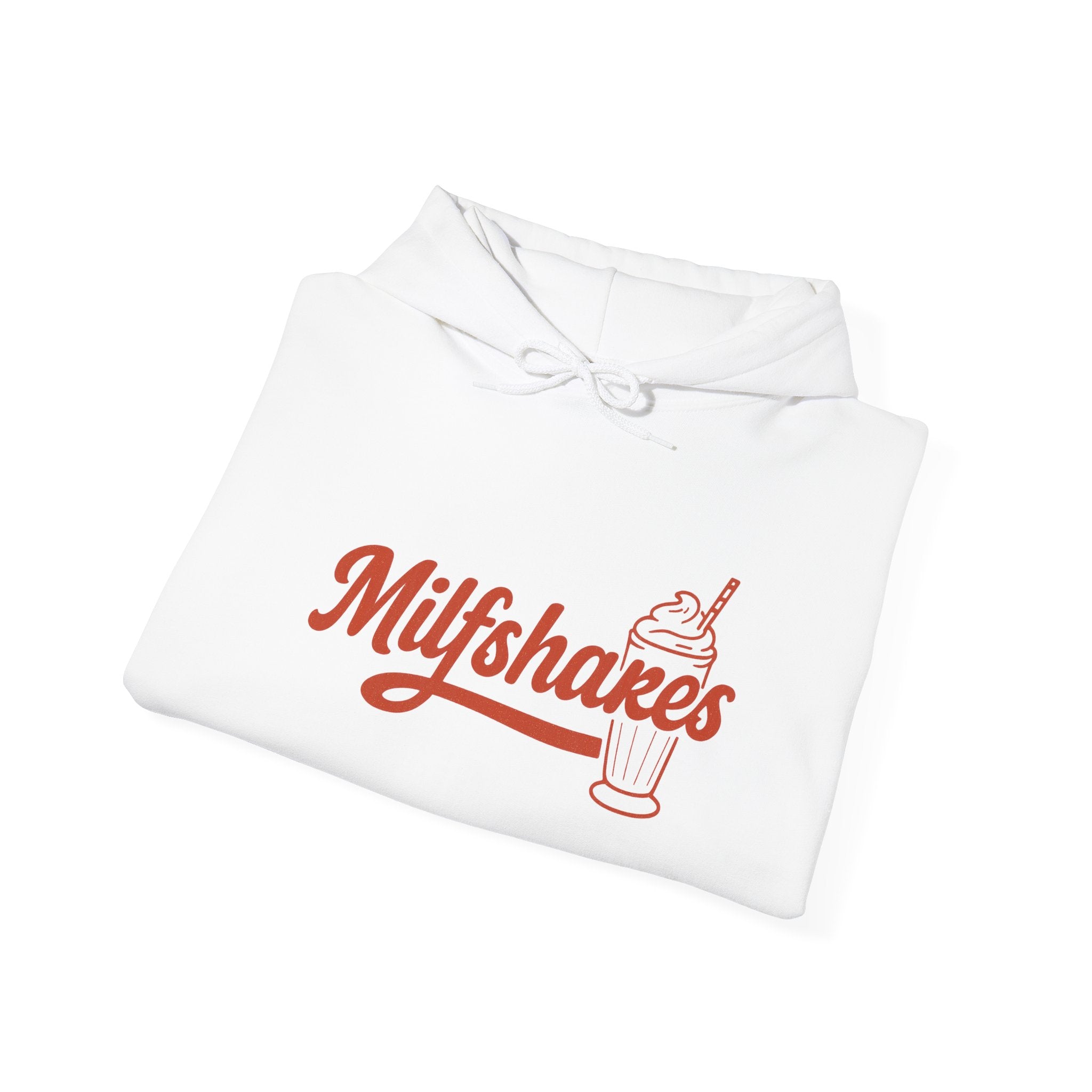 Funny 'Milfshakes' Retro Mom Hoodie — Vintage Vibe Cool Mom Sweatshirt - Wabi Sabi