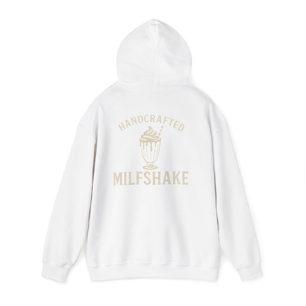 Funny 'Milfshakes' Retro Mom Hoodie — Vintage Vibe Cool Mom Sweatshirt - Wabi Sabi