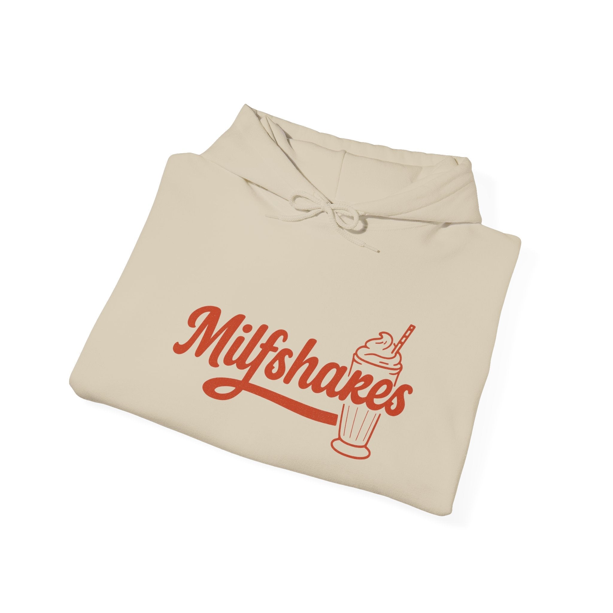 Funny 'Milfshakes' Retro Mom Hoodie — Vintage Vibe Cool Mom Sweatshirt - Wabi Sabi