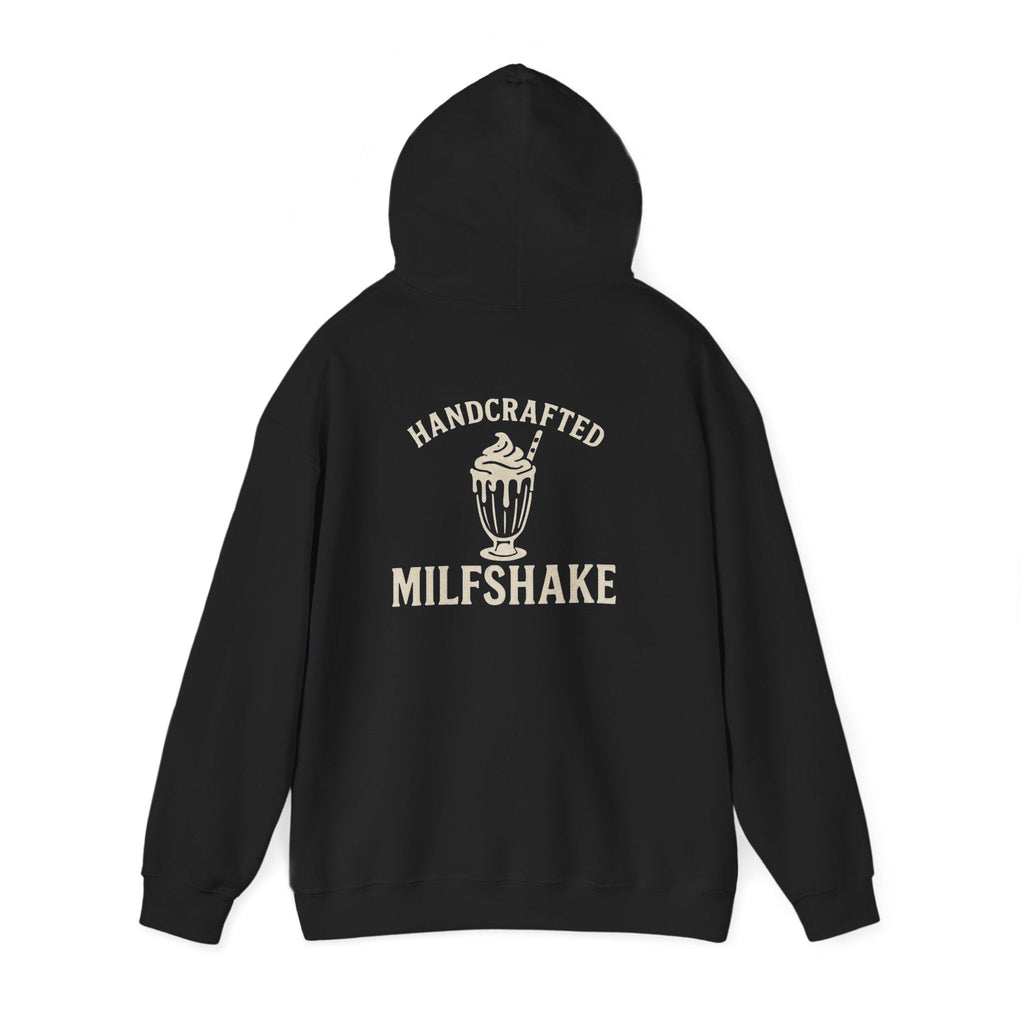 Funny 'Milfshakes' Retro Mom Hoodie — Vintage Vibe Cool Mom Sweatshirt - Wabi Sabi