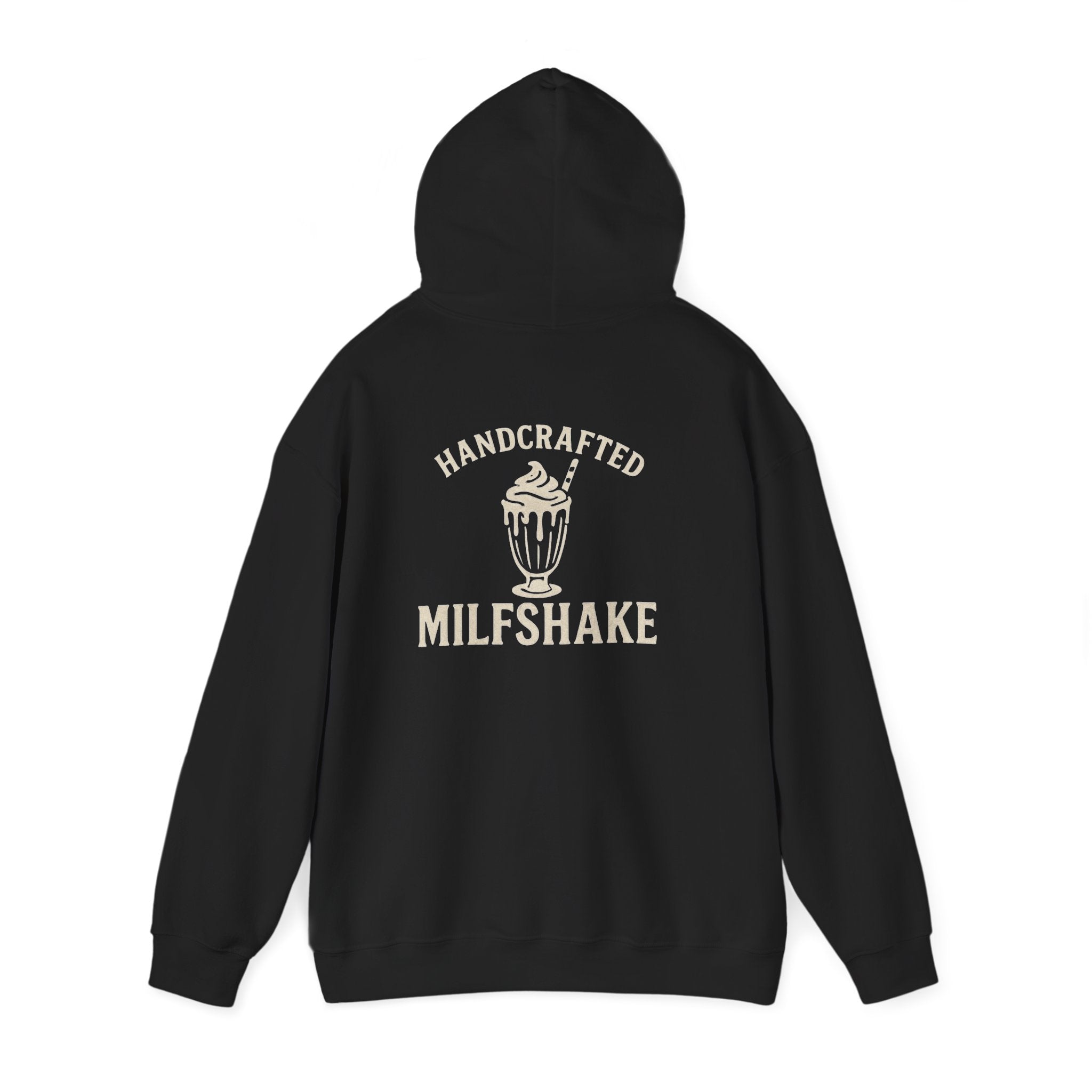 Funny 'Milfshakes' Retro Mom Hoodie — Vintage Vibe Cool Mom Sweatshirt - Wabi Sabi