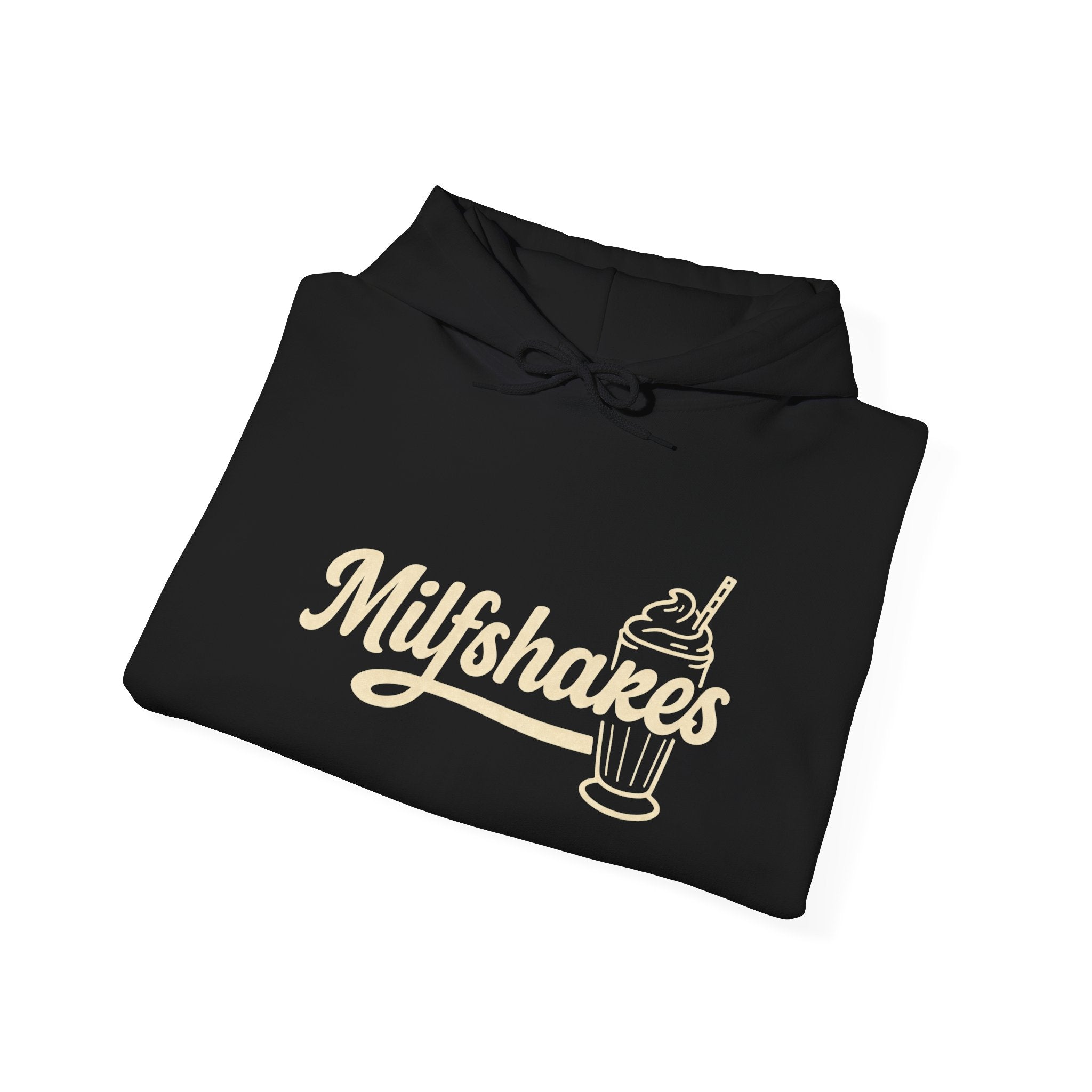 Funny 'Milfshakes' Retro Mom Hoodie — Vintage Vibe Cool Mom Sweatshirt - Wabi Sabi