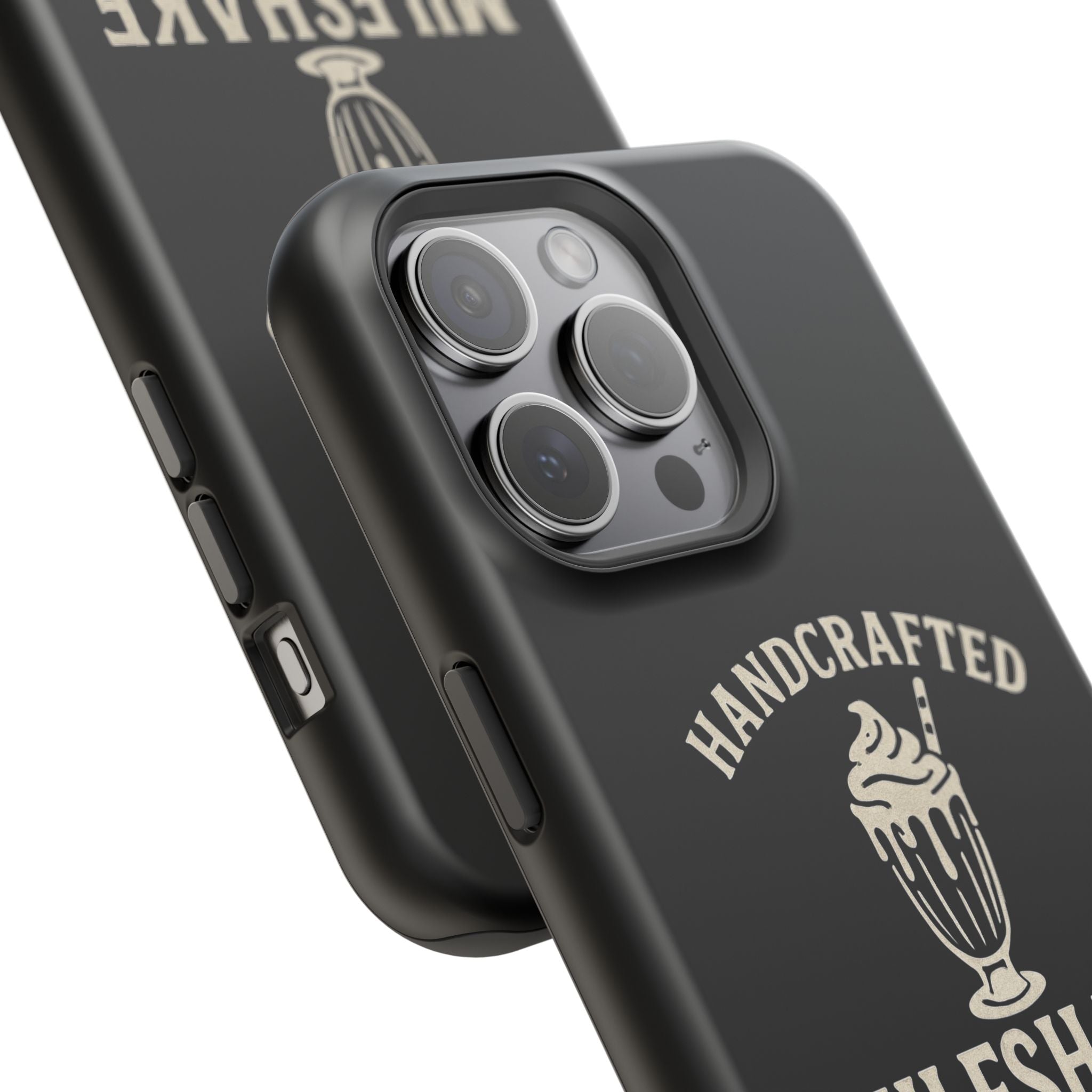 Handcrafted "Milfshakes" Magnetic Impact - Resistant Phone Case — Funny Mom Conversation Starter - Wabi Sabi