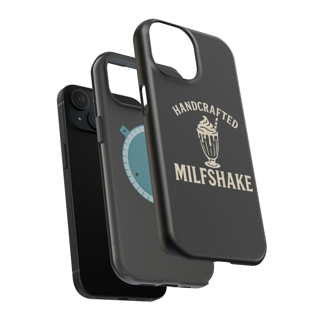 Handcrafted "Milfshakes" Magnetic Impact - Resistant Phone Case — Funny Mom Conversation Starter - Wabi Sabi