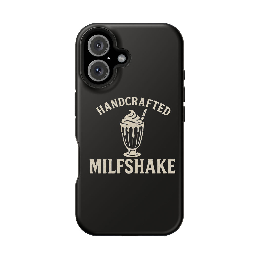 Handcrafted "Milfshakes" Magnetic Impact - Resistant Phone Case — Funny Mom Conversation Starter - Wabi Sabi