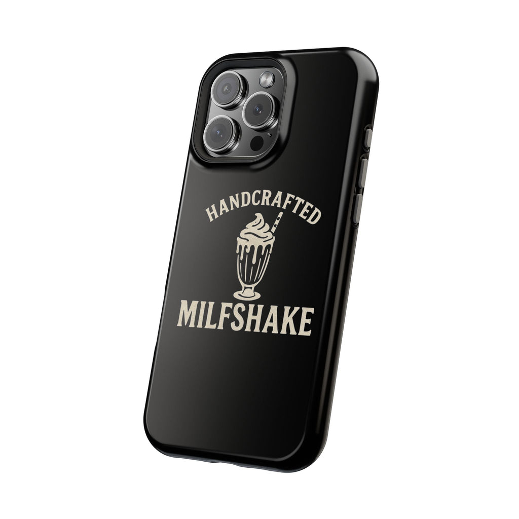 Handcrafted "Milfshakes" Magnetic Impact - Resistant Phone Case — Funny Mom Conversation Starter - Wabi Sabi
