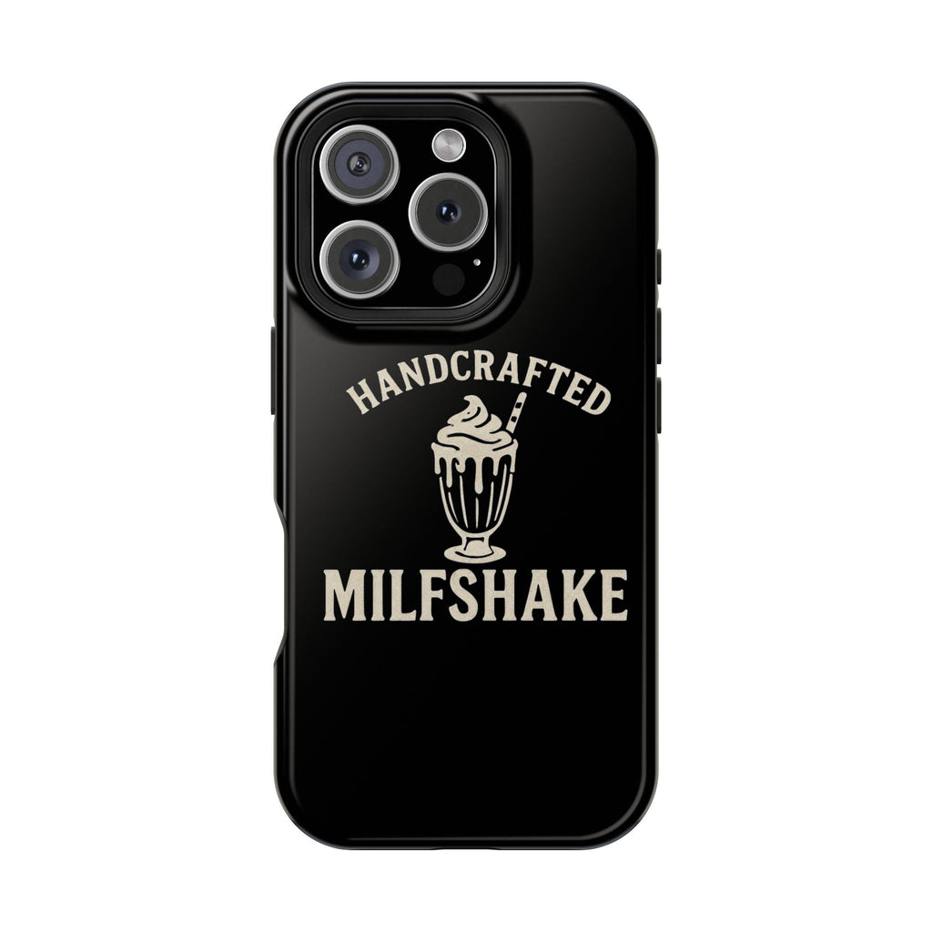 Handcrafted "Milfshakes" Magnetic Impact - Resistant Phone Case — Funny Mom Conversation Starter - Wabi Sabi