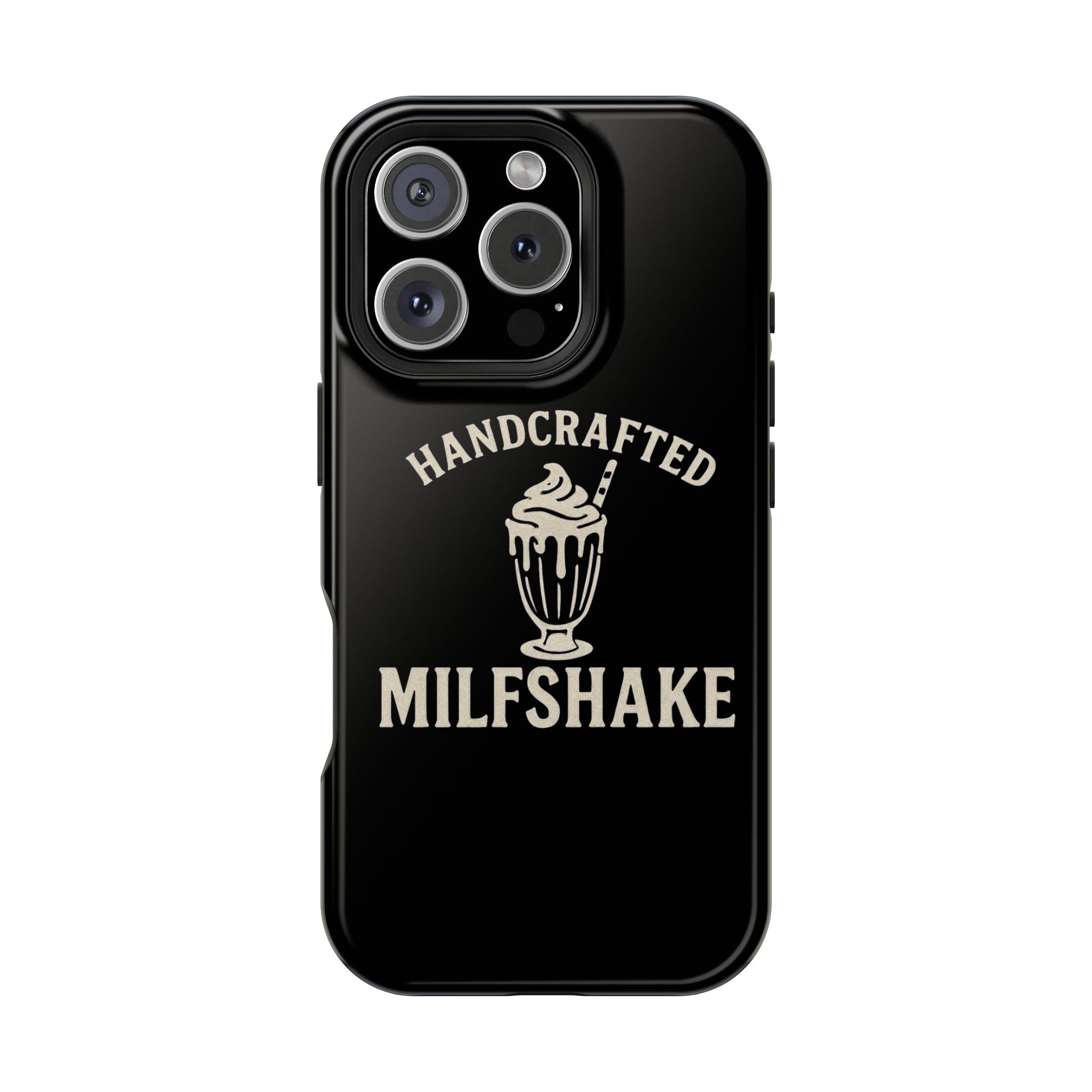 Handcrafted "Milfshakes" Magnetic Impact - Resistant Phone Case — Funny Mom Conversation Starter - Wabi Sabi