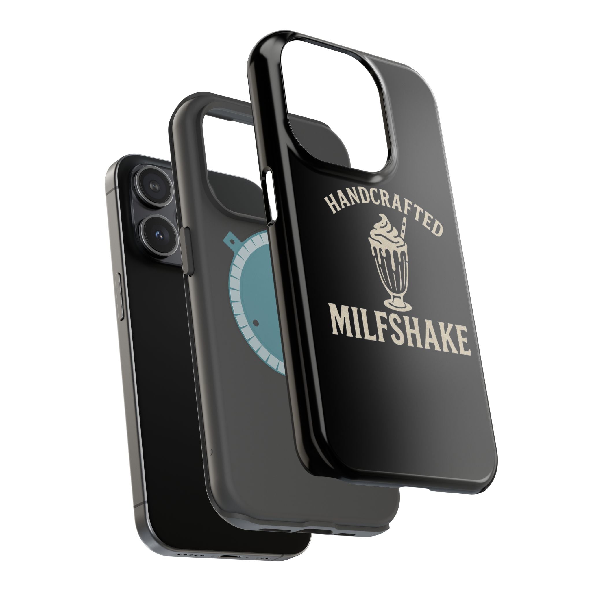 Handcrafted "Milfshakes" Magnetic Impact - Resistant Phone Case — Funny Mom Conversation Starter - Wabi Sabi