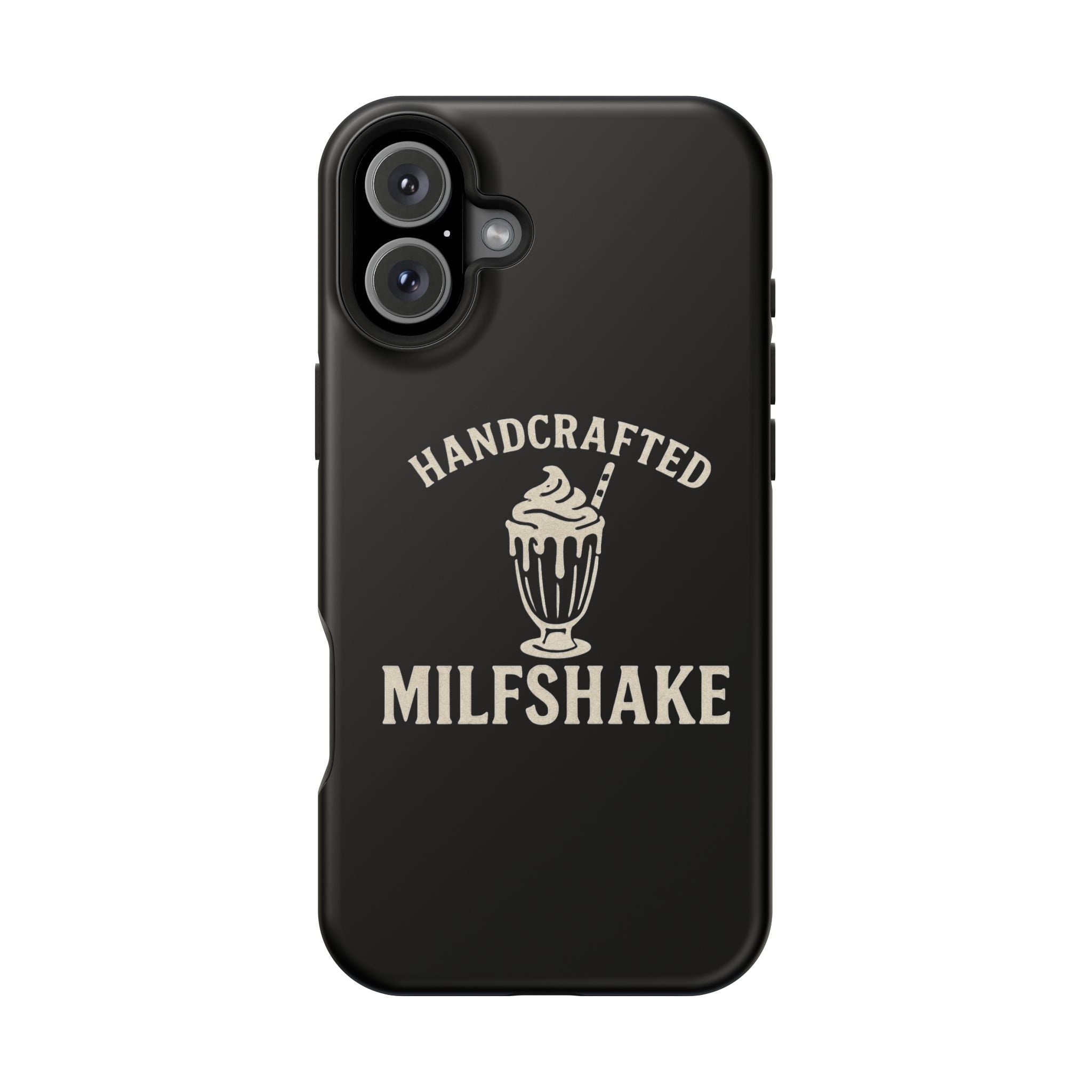 Handcrafted "Milfshakes" Magnetic Impact - Resistant Phone Case — Funny Mom Conversation Starter - Wabi Sabi