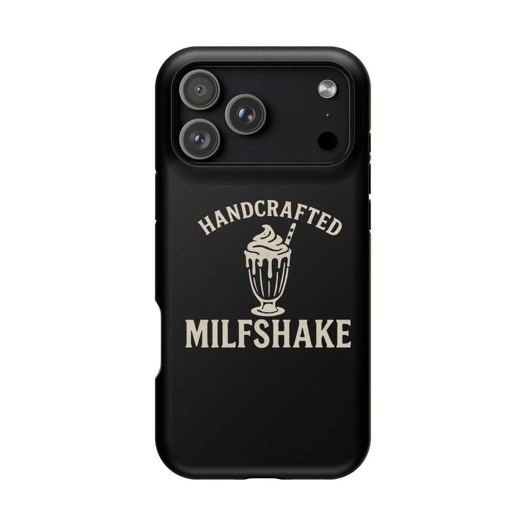 Handcrafted "Milfshakes" Magnetic Impact - Resistant Phone Case — Funny Mom Conversation Starter - Wabi Sabi