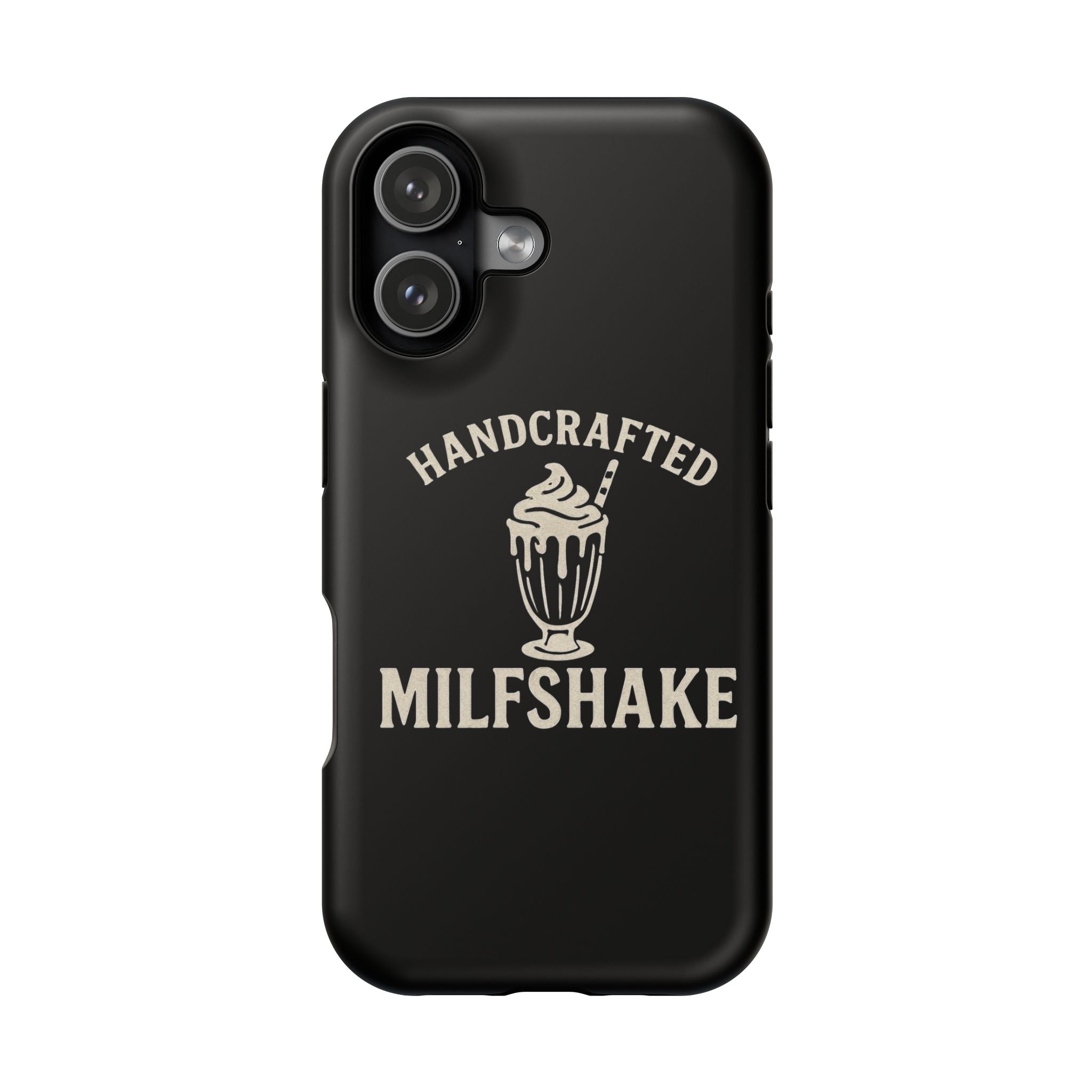 Handcrafted "Milfshakes" Magnetic Impact - Resistant Phone Case — Funny Mom Conversation Starter - Wabi Sabi