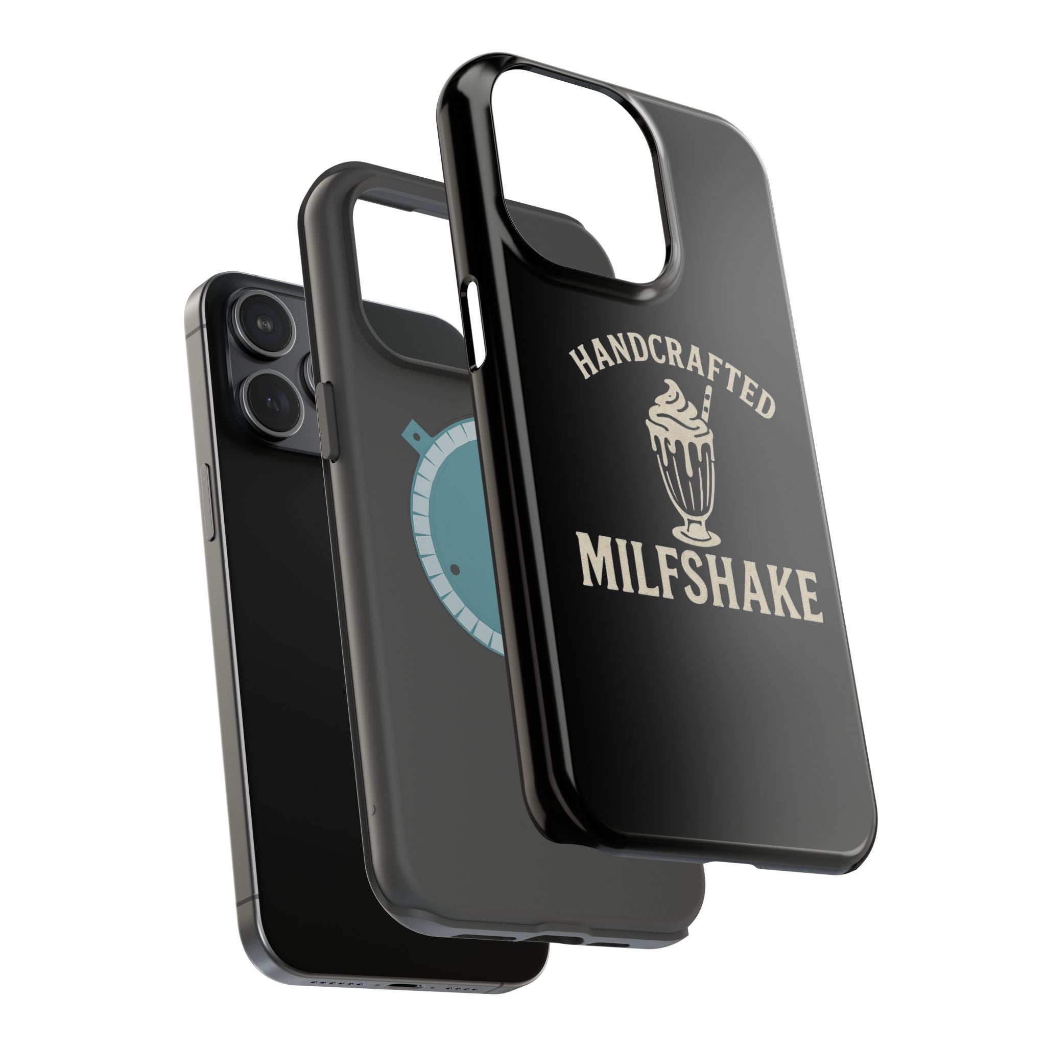 Handcrafted "Milfshakes" Magnetic Impact - Resistant Phone Case — Funny Mom Conversation Starter - Wabi Sabi