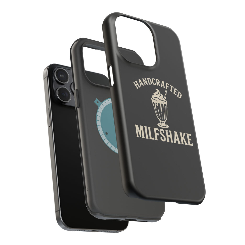 Handcrafted "Milfshakes" Magnetic Impact - Resistant Phone Case — Funny Mom Conversation Starter - Wabi Sabi