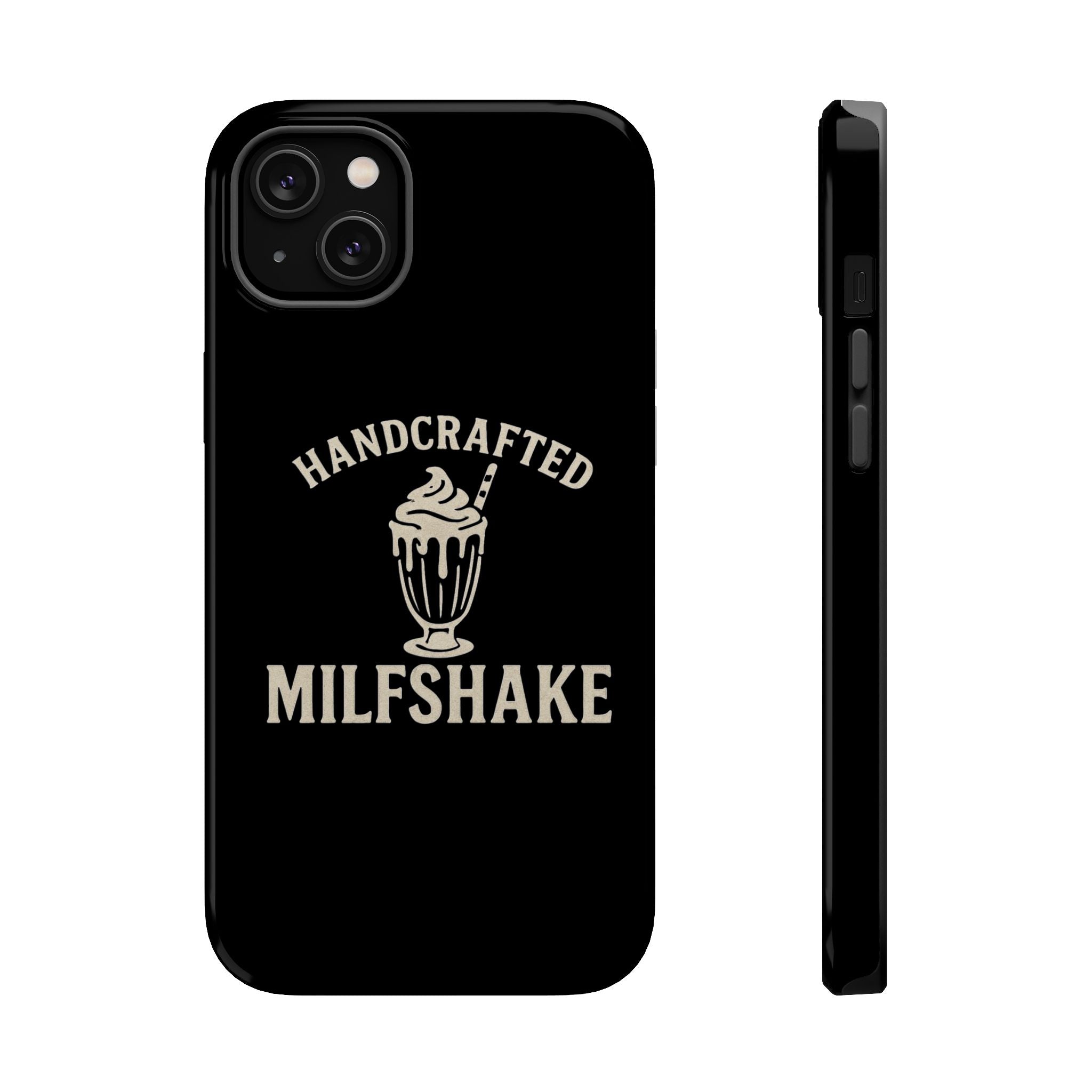Handcrafted "Milfshakes" Magnetic Impact - Resistant Phone Case — Funny Mom Conversation Starter - Wabi Sabi