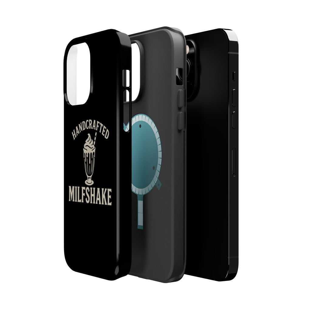 Handcrafted "Milfshakes" Magnetic Impact - Resistant Phone Case — Funny Mom Conversation Starter - Wabi Sabi