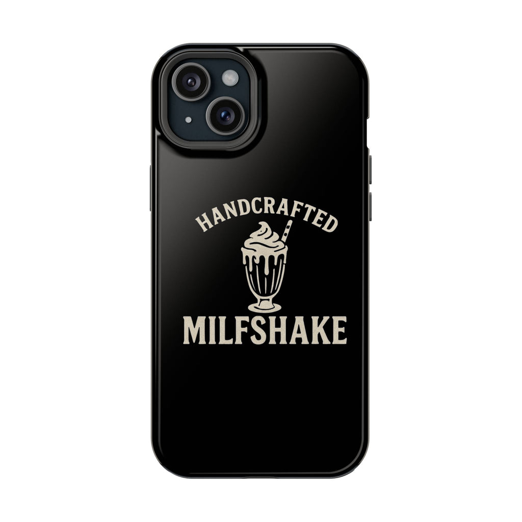 Handcrafted "Milfshakes" Magnetic Impact - Resistant Phone Case — Funny Mom Conversation Starter - Wabi Sabi