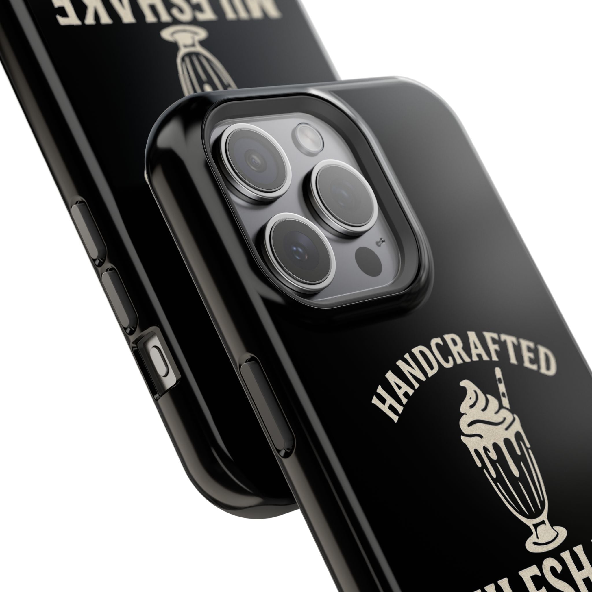 Handcrafted "Milfshakes" Magnetic Impact - Resistant Phone Case — Funny Mom Conversation Starter - Wabi Sabi