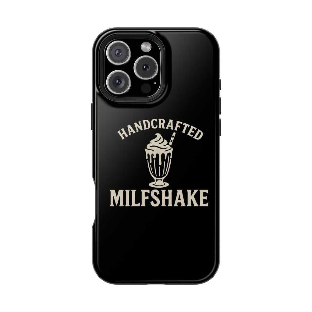 Handcrafted "Milfshakes" Magnetic Impact - Resistant Phone Case — Funny Mom Conversation Starter - Wabi Sabi