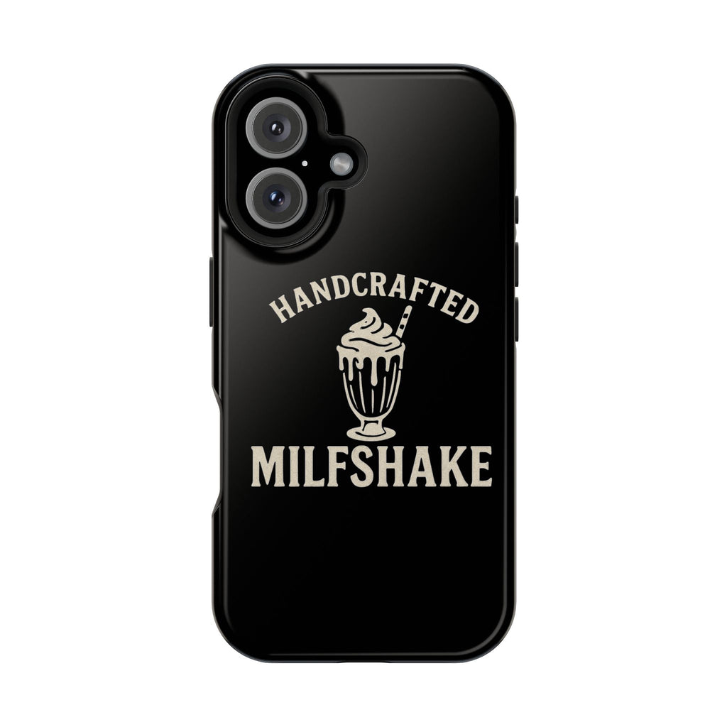 Handcrafted "Milfshakes" Magnetic Impact - Resistant Phone Case — Funny Mom Conversation Starter - Wabi Sabi