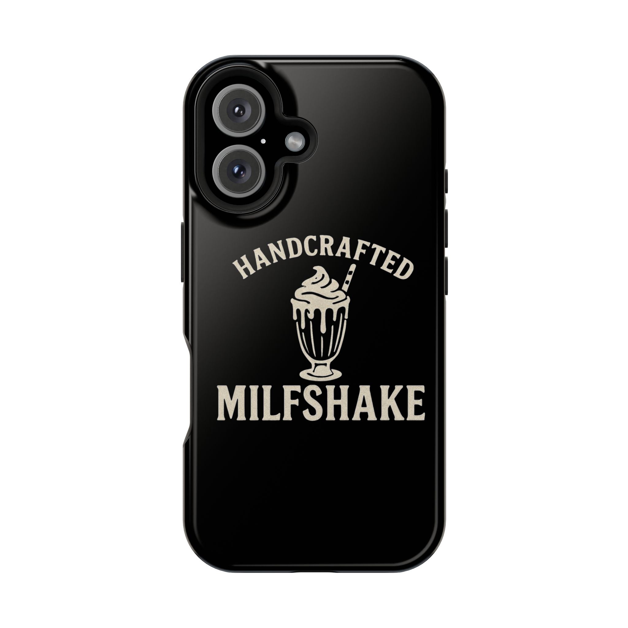 Handcrafted "Milfshakes" Magnetic Impact - Resistant Phone Case — Funny Mom Conversation Starter - Wabi Sabi