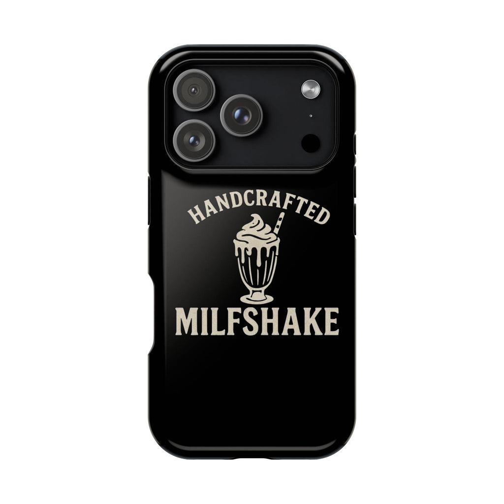 Handcrafted "Milfshakes" Magnetic Impact - Resistant Phone Case — Funny Mom Conversation Starter - Wabi Sabi