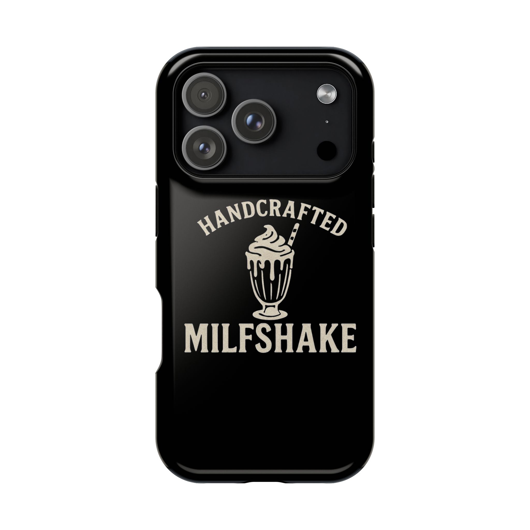 Handcrafted "Milfshakes" Magnetic Impact - Resistant Phone Case — Funny Mom Conversation Starter - Wabi Sabi