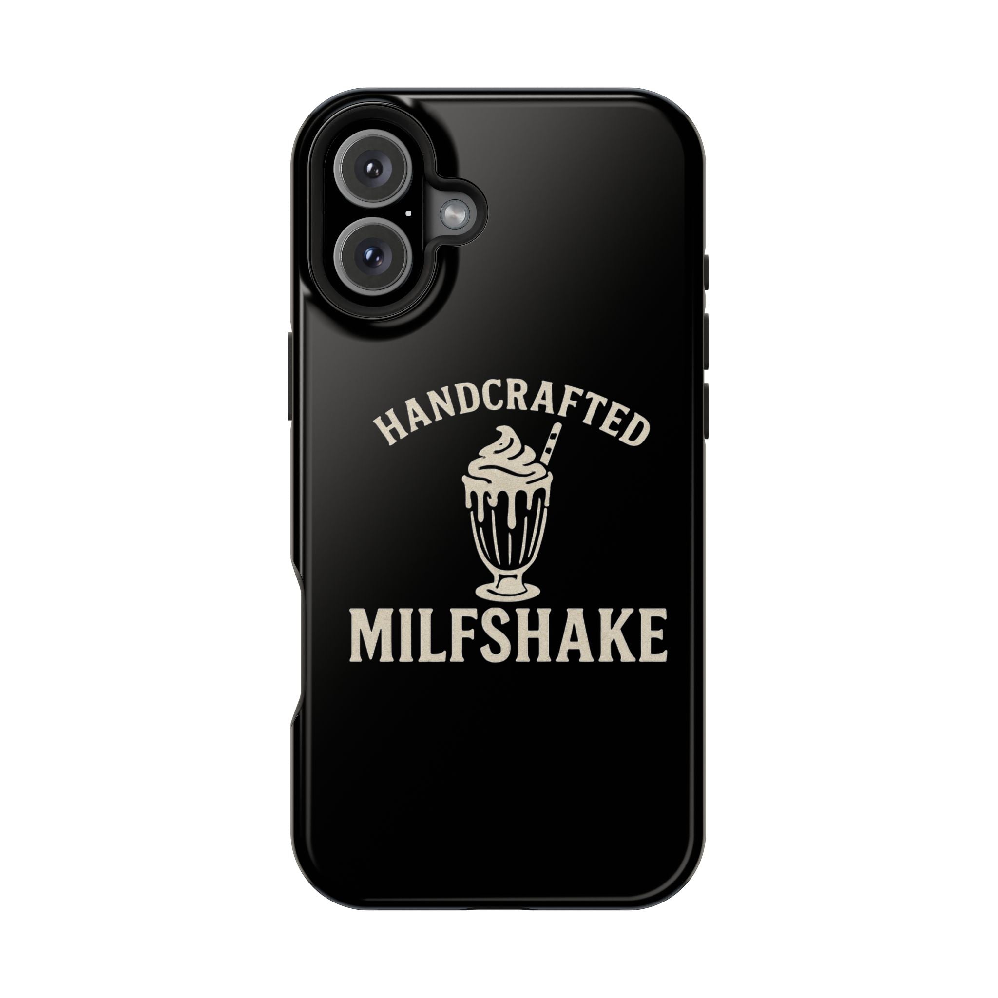 Handcrafted "Milfshakes" Magnetic Impact - Resistant Phone Case — Funny Mom Conversation Starter - Wabi Sabi