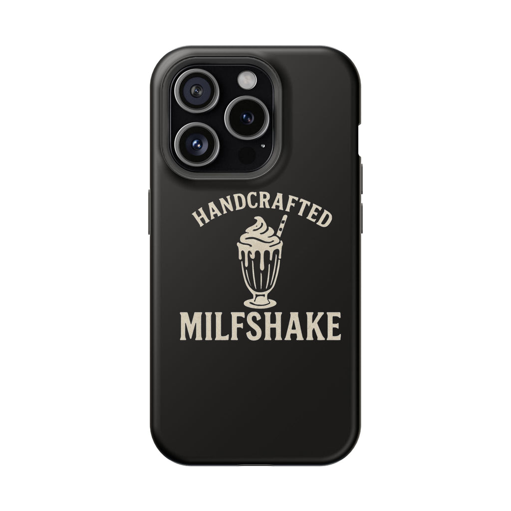 Handcrafted "Milfshakes" Magnetic Impact - Resistant Phone Case — Funny Mom Conversation Starter - Wabi Sabi