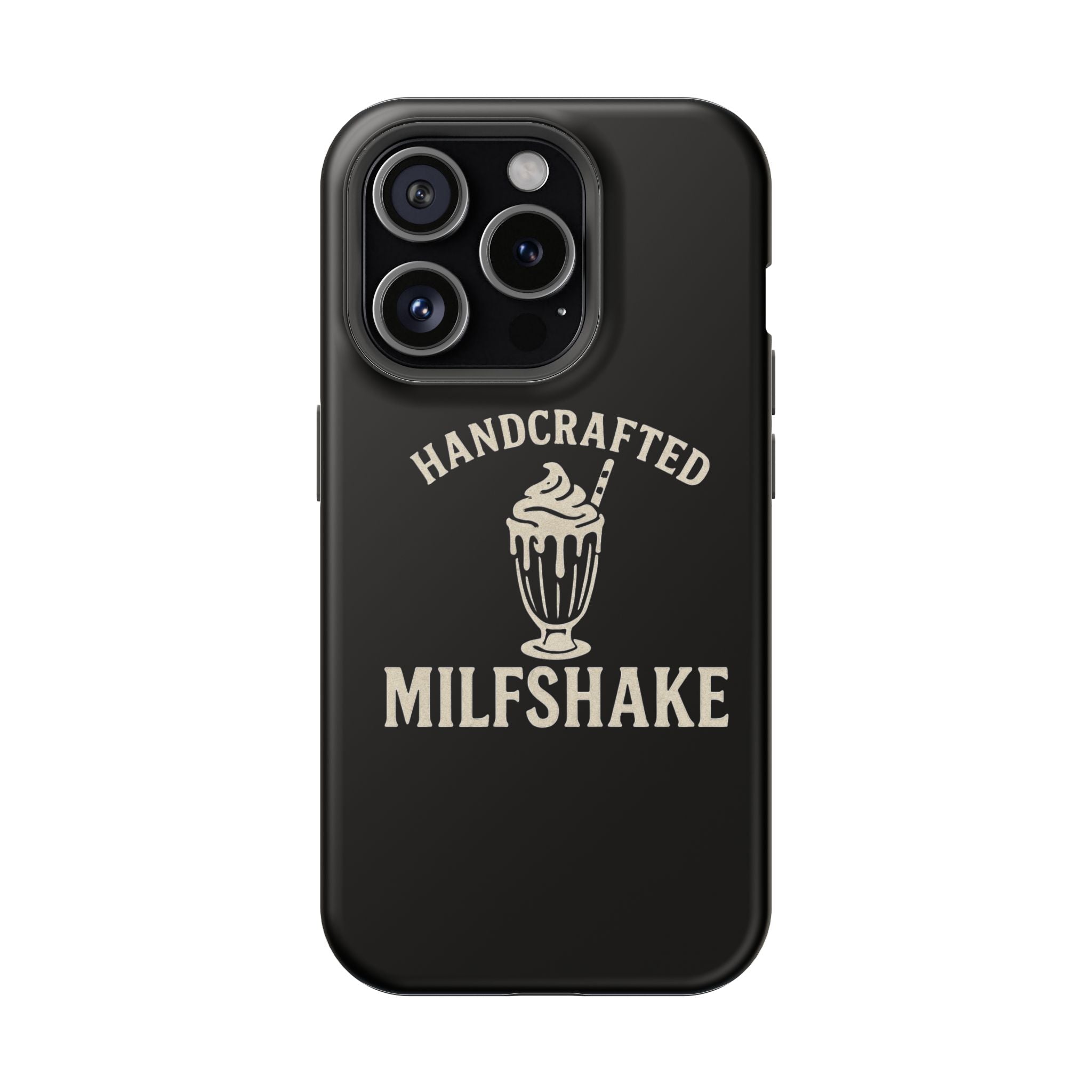 Handcrafted "Milfshakes" Magnetic Impact - Resistant Phone Case — Funny Mom Conversation Starter - Wabi Sabi