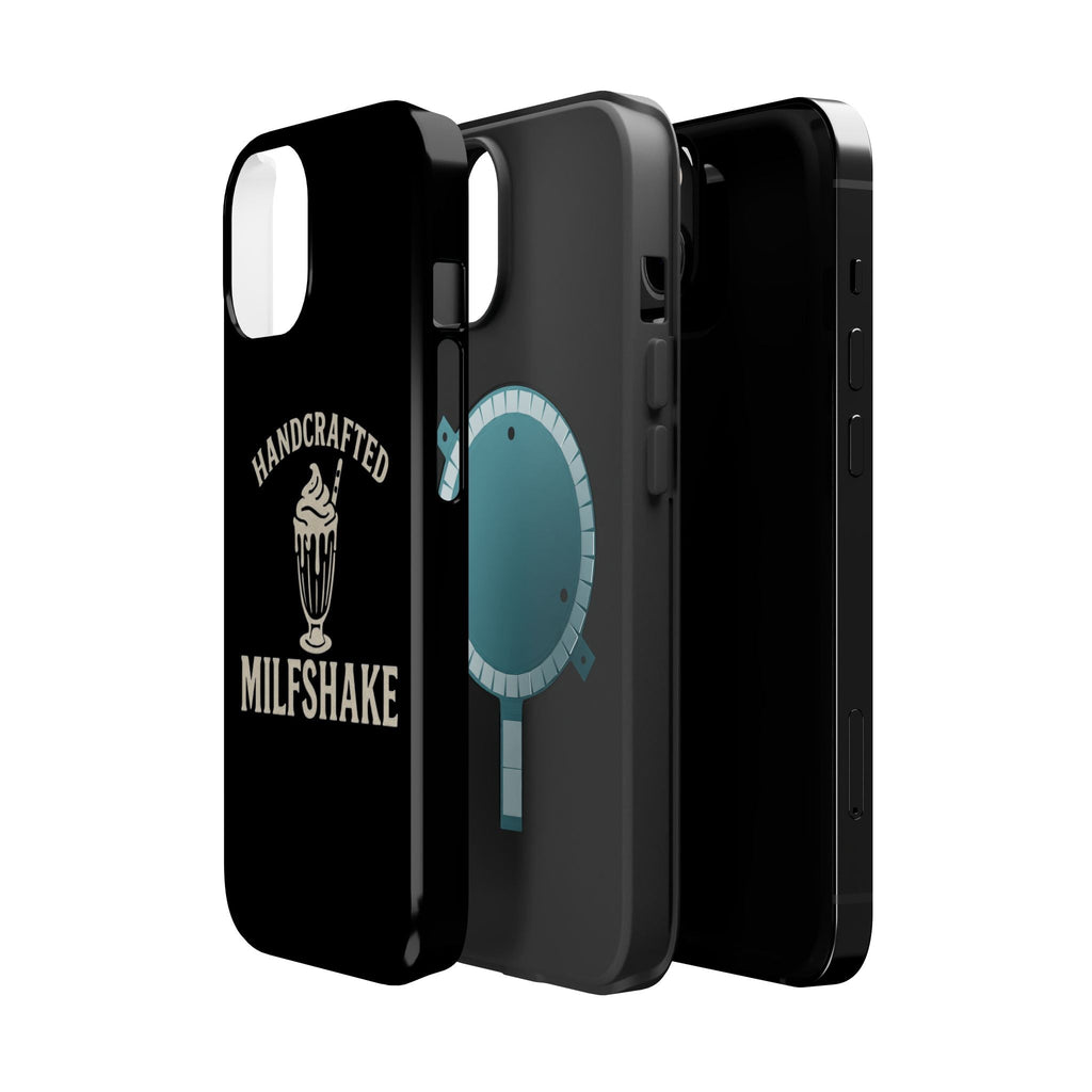 Handcrafted "Milfshakes" Magnetic Impact - Resistant Phone Case — Funny Mom Conversation Starter - Wabi Sabi